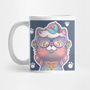 Cute Chibi Puffy Cat #5 Mug